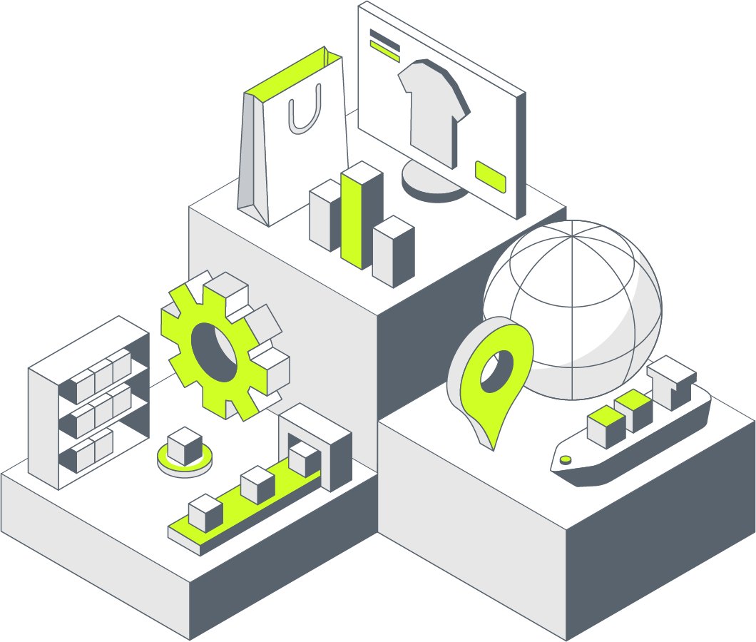 Infios Illustration of order management, transportation management and warehouse control systems