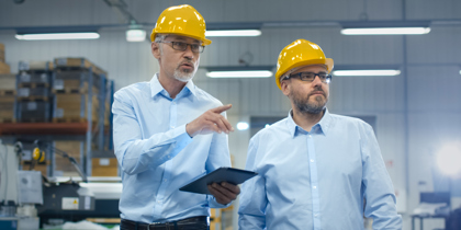 2 Warehouse Managers Hardhats
